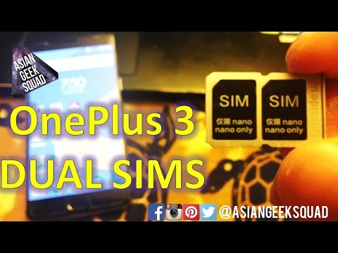 Update OnePlus 3 (3T) - All about the DUAL SIM CARDS!