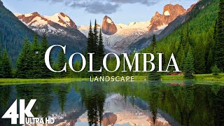 FLYING OVER COLOMBIA (4K UHD) - Relaxing Music Along With Beautiful Nature Videos - 4K Video
