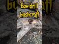 bow drill using a forked dry wood fire board #firemaking #bushcraft #primitivefire