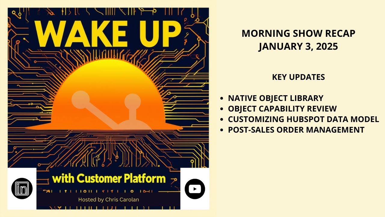 2024-01-03 Wake Up With Customer Platform - Your unofficial HubSpot morning show with Chris Carolan.