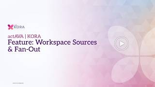 ACTAVA | KORA | Agent Workspace Sources & Fan-Out