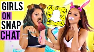 How Girls Act on SNAPCHAT(How Girls Act on Snapchat! Niki and Gabi In this video we make fun of ourselves and every girl that uses snapchat. We show you how girls use snapchat in ..., 2016-04-01T22:41:47.000Z)