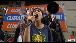 Students Wag For Zionist Agenda.(Climate Propaganda) Nine + Seven News