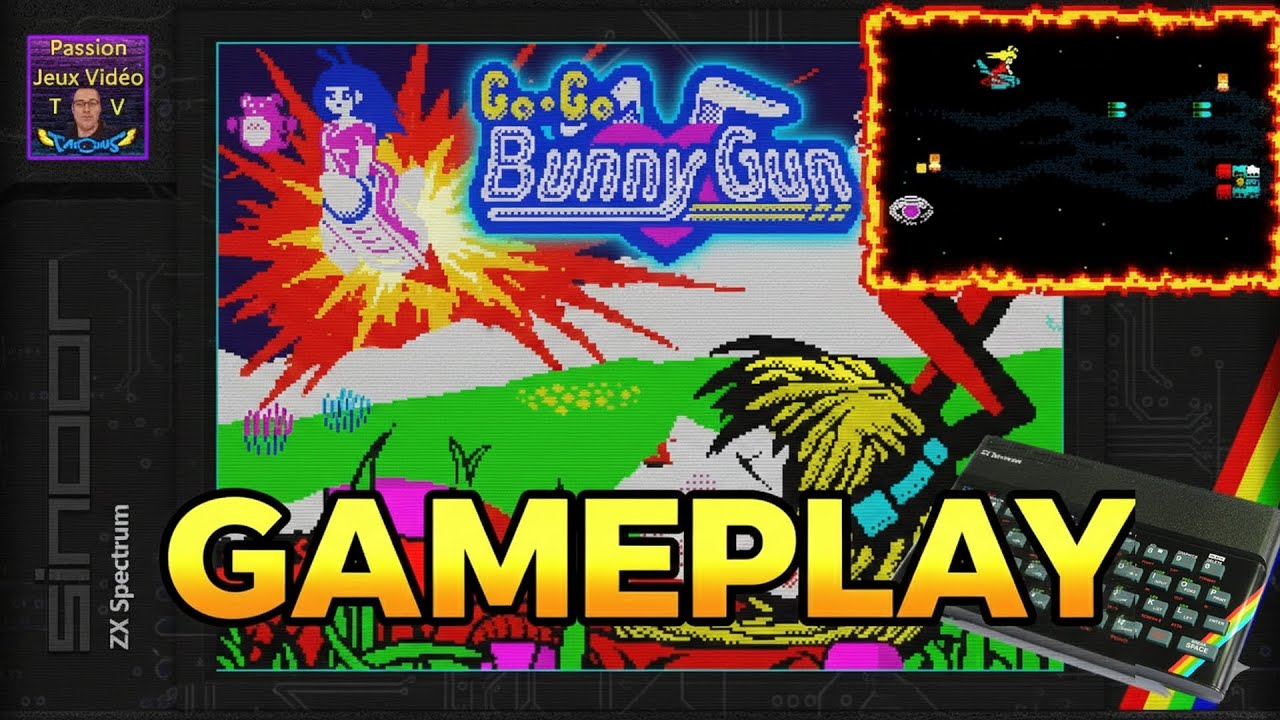 ZX Spectrum - GO GO Bunny Gun (Gameplay)