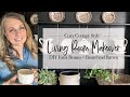 Cozy cottage style living room makeover  diy faux beams  2024