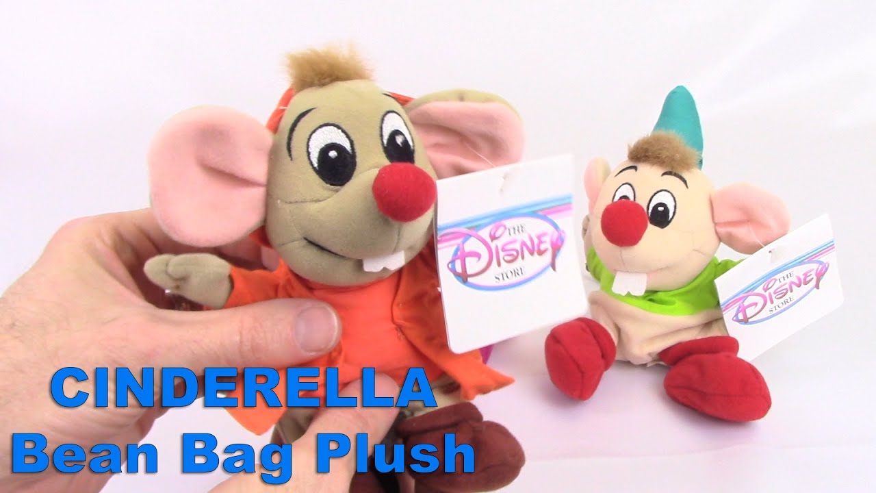 Disney CINDERELLA Movie Bean Bags (Set of 3 Mice) Stuffed Plush Value