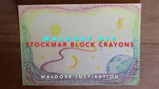 #2 Waldorf Drawing | Angel | Tutorial Stockmar Wax Crayons | DIY Vrije School