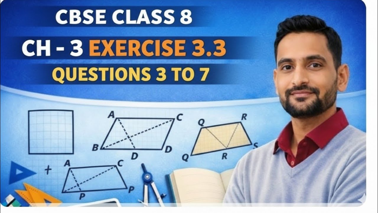 Ch- 3 Exercise 3.3 que 3 to 7 - YouTube
