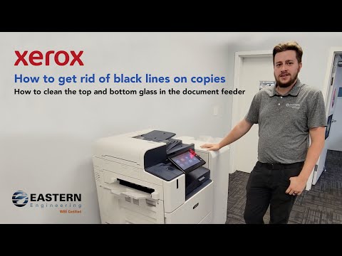 How-to get rid of Black Lines across Copies and Scans on your Xerox printer by cleaning the glass