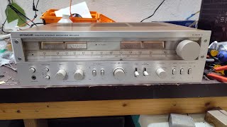 Minor service of a Hitachi SR - 804 stereo receiver. No right channel