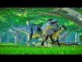 Albertosaurus &amp; Deinonychus Hunting In Woodland Environment - Jurassic World Evolution