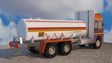 Tutorial on Modeling & Texturing a Oil Truck Container in 3dsmax ( Part 16)