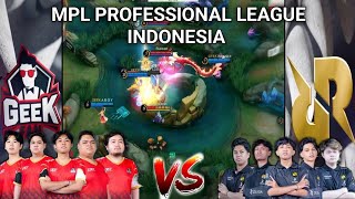 RRQ VS GEEK FAM  BATTLING HARD FOR THE PLAY OFF'S INSANE DOMINATION MPL INDONESIA 🔥🔥🔥🔥