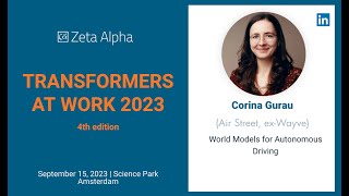 [T@W Intro] Corina Gurau - World Models for Autonomous Driving