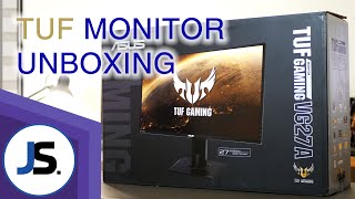 Asus VG27AQ Unboxing! (144hz, 1440p, IPS, 1ms MPRT) (PERSONAL REVIEW ON DESCRIPTION)