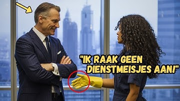 "Ik geef geen hand aan schoonmaaksters," grijnsde hij — maar zij scheurde het contract van 4 miljard