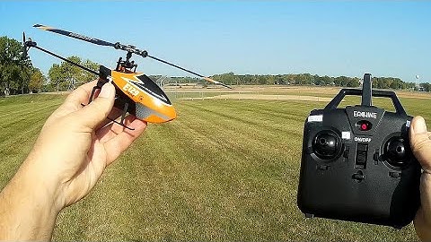 Eachine E129 Long Flying Altitude Hold Flybarless Stabilized Helicopter Flight Test Review
