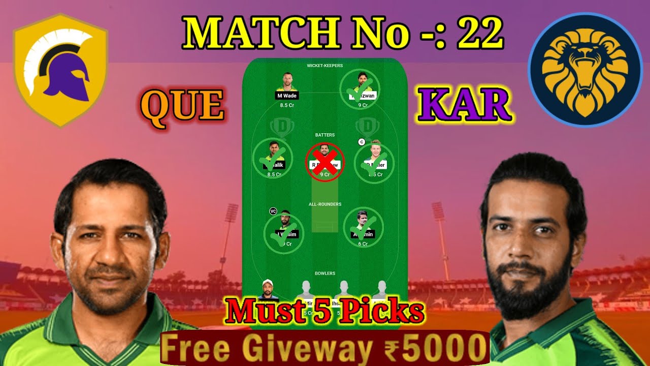 QUE Vs KAR Dream11 Prediction QUE Vs KAR Today s Match Fantasy Team que-vs-kar-dream11-prediction-que-vs-kar-today-s-match-fantasy-team