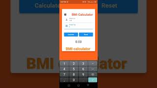 BMI calculator in Flutter