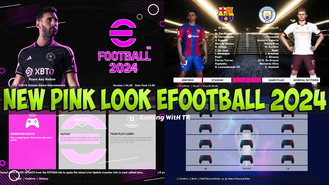 PES 2017 NEW PINK LOOK EFOOTBALL 2024 UPDATE - YouTube