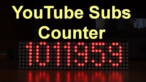 ESP8266 YouTube subs counter - Data API v3 + JSON