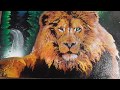 lion king !!! spray paint art eden 百獣の王ライオン スプレーペイントアート