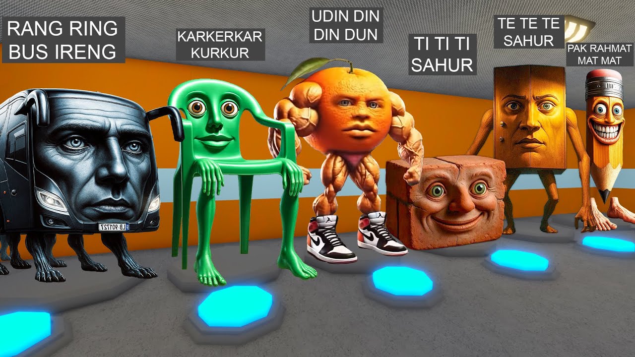 BRAINROT 1.000.000 MORPHS! RANG RING BUS, KARKERKUR... in BARRY'S PRISON RUN!