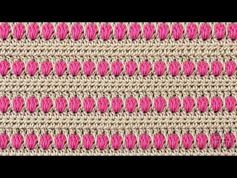 Easy ENJOY crochet stitch 🧶 Two-tone textured pattern for bags, sweaters, tops, and vests