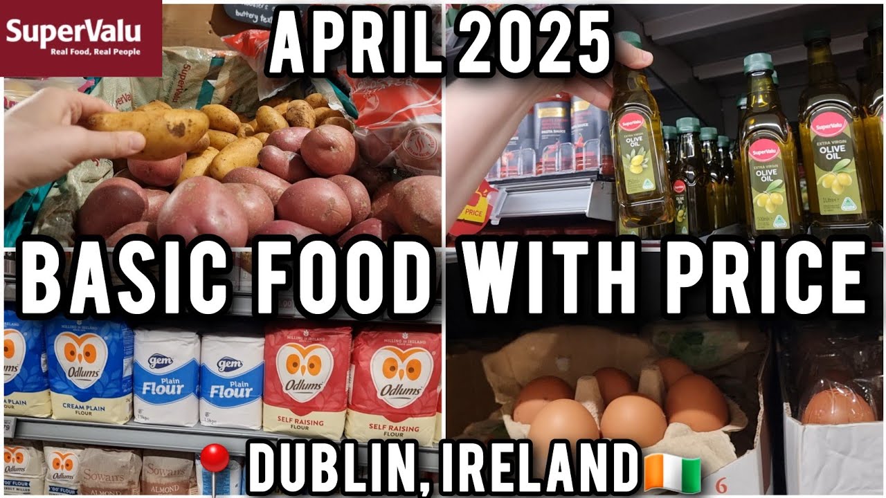 🛒🛍🇮🇪 Basic Food with Price | Supervalu Grocery Haul in Dublin, Ireland | Everyday Food with Price