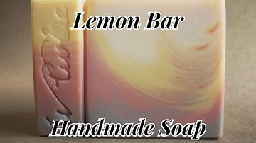 Lemon Bar - Handmade Cold Process Soap - One Pot Wonder Gradient Swirl Pour