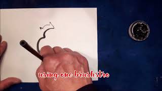 Sumi-e painting style