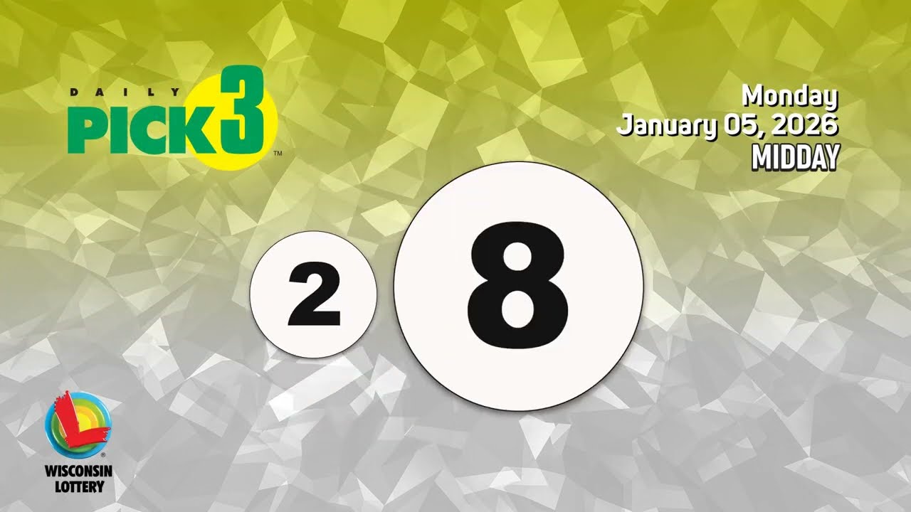 Wisconsin Lottery Midday Draw 01/05/2026