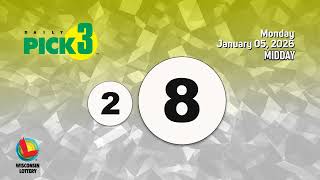 Wisconsin Lottery Midday Draw 01/05/2026