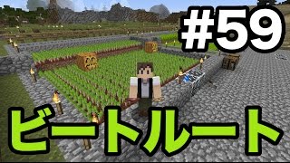 マインクラフト Part59 ビートルートを栽培して増やす キノコ島もネザー経由で繋いだよ Youtube