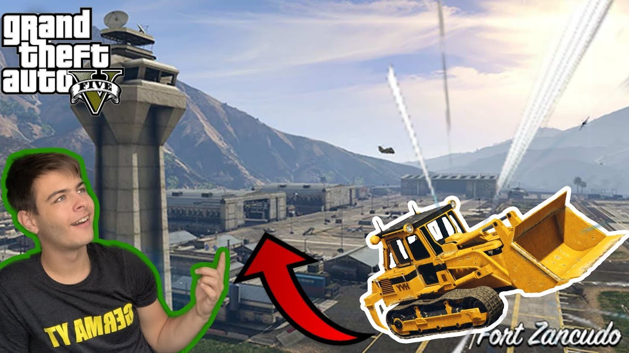 Z BULDOŽERJEM V VOJAŠKO BAZO? (GTA 5) [SLO]