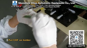 How to use LCD LED screen TV panel ACF IC COF FOG bonding repair machine