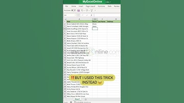 Easy Fill Data in Excel 🥳 #excel #msexcel #myexcelonline #shorts