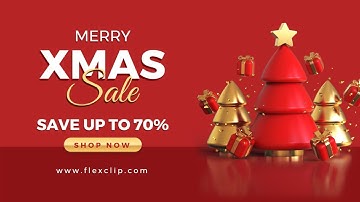 Free Merry Christmas Menu Restaurant Promo Ad Sale Video Template (Customizable) - FlexClip