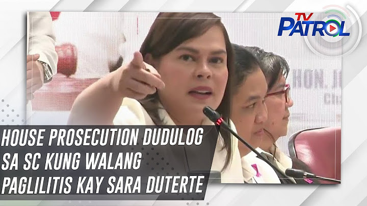 House prosecution dudulog sa SC kung walang paglilitis kay Sara Duterte | TV Patrol