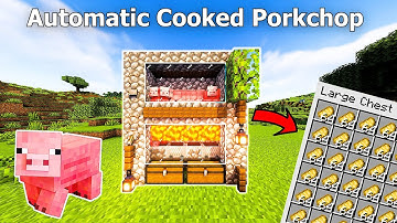 100% OPTIFINE AUTOMATIC Pig Porkchop farm Minecraft 1.21! (Bedrock | Java)