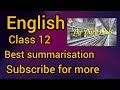 English class 12 chapter 1 The third level (Visitas) with complete summarisation and key points