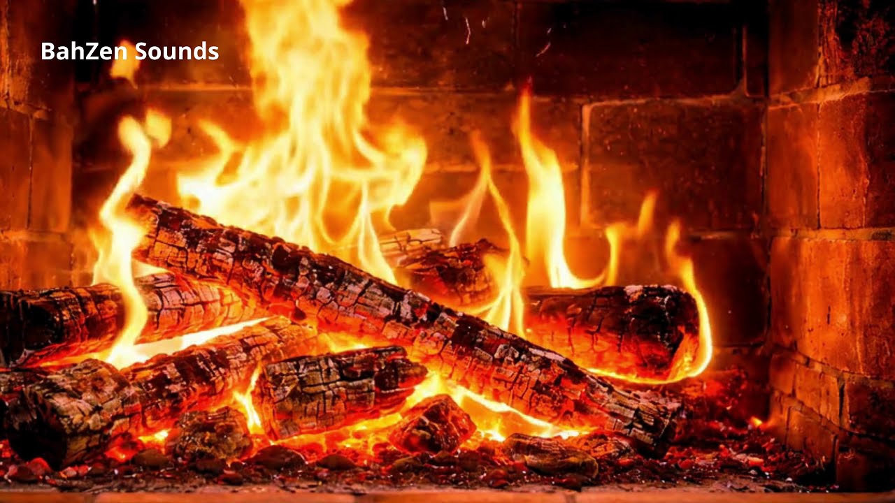 Winter Campfire by the Lake | Cozy Fireplace & Hammock Relaxation (Seamless Loop)