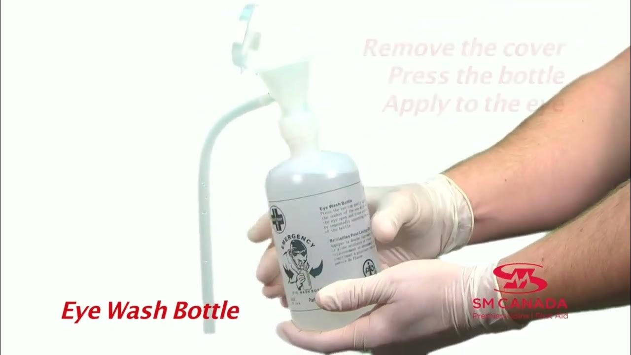How to use portable eye wash bottle YouTube