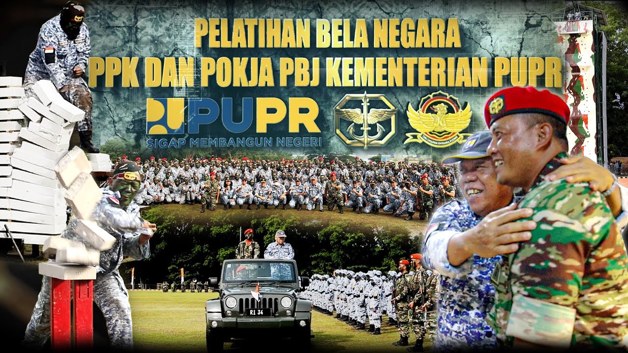 PELATIHAN BELA NEGARA PPK & POKJA BPJ KEMENTERIAN PUPR DI GRUP 2 KOPASSUS KANDANG MENJANGAN