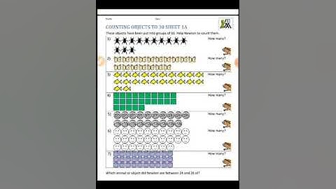 Class 2, maths worksheets, counting in groups