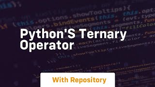 Python's ternary operator