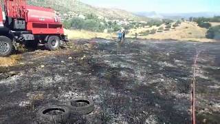 Άμεση κατάσβεση πυρκαγιάς στον Κουβαρά Αττικής