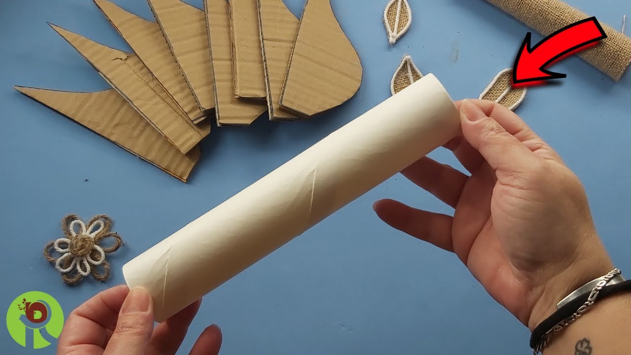 IDEIA COM ROLO DE PAPELÃO JUTA E SISAL | FAÇA E VENDA