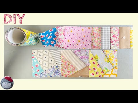 作っておくと便利です ［古紙で作るパッチワーク］