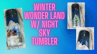 Winter Wonderland w/ Night Sky Tumbler